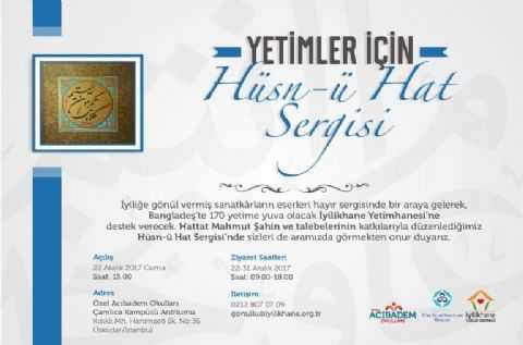 Yetimler için Hüsn-Ü Hat Sergisi