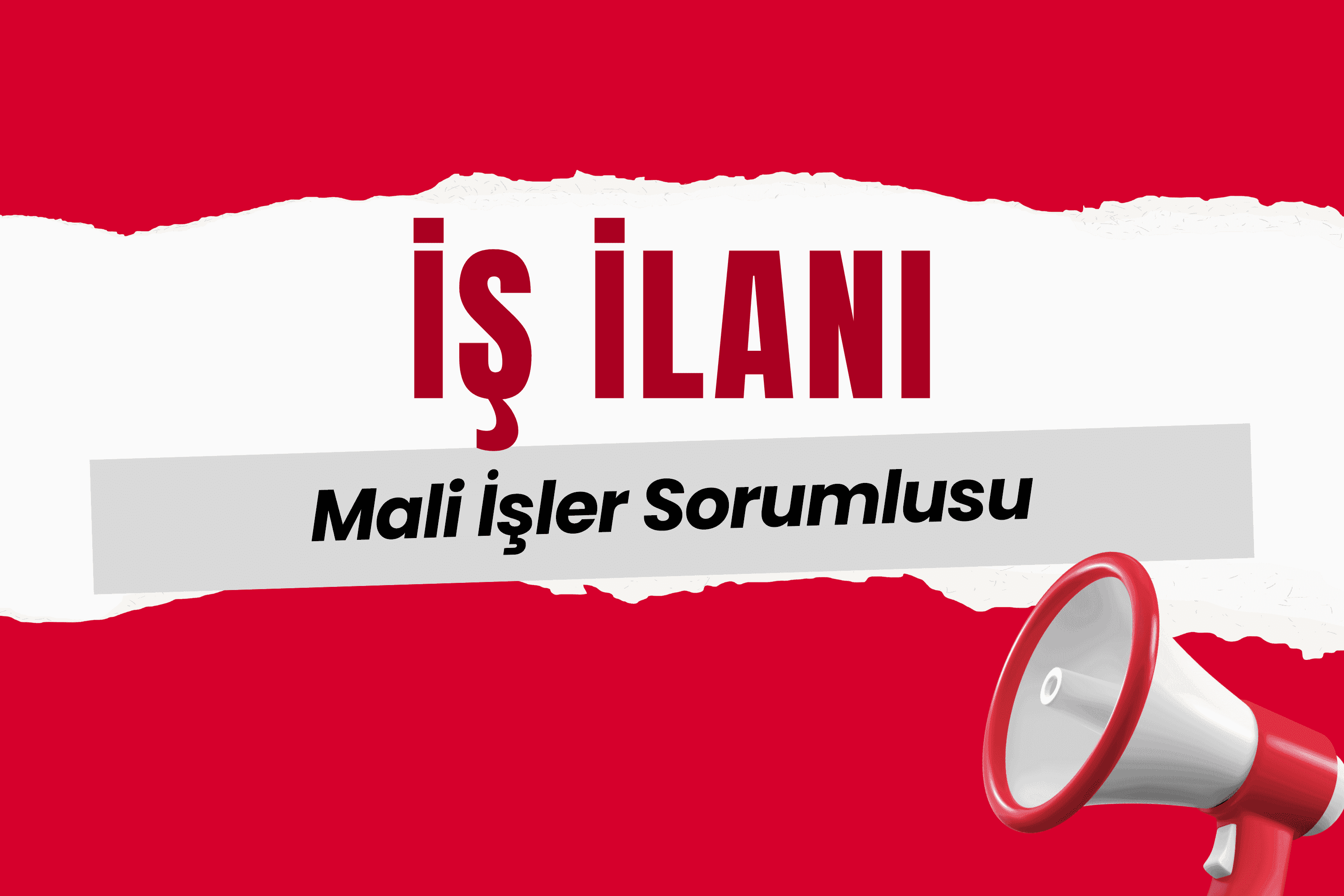 Mali İşler Sorumlusu Arıyoruz